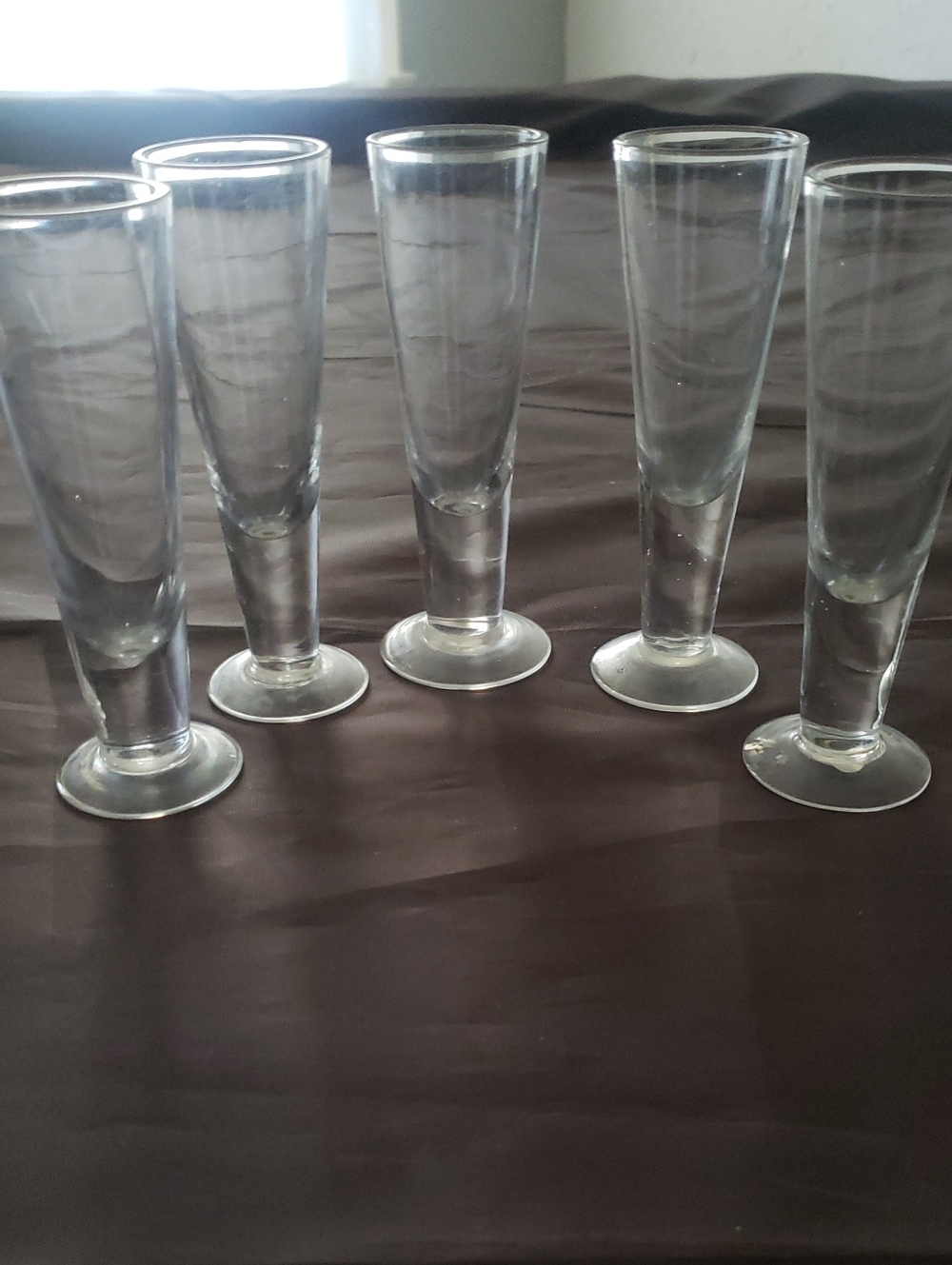Clear Glass Pilsner Beer Glasses - Set of 5